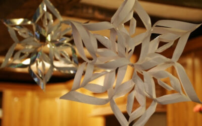 Bông hoa tuyết 3D xinh đẹp tạo từ giấy