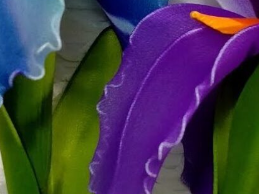 Học ngay cách làm hoa diên vĩ bằng vải voan cực đẹp