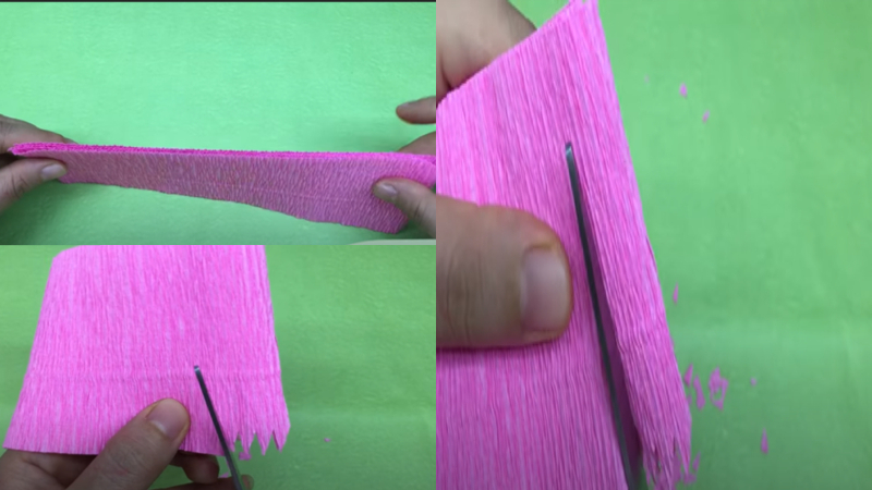 Cách làm hoa cẩm chướng bằng giấy nhún