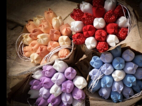 Làm hoa tulip vạn người mê bằng vải cotton