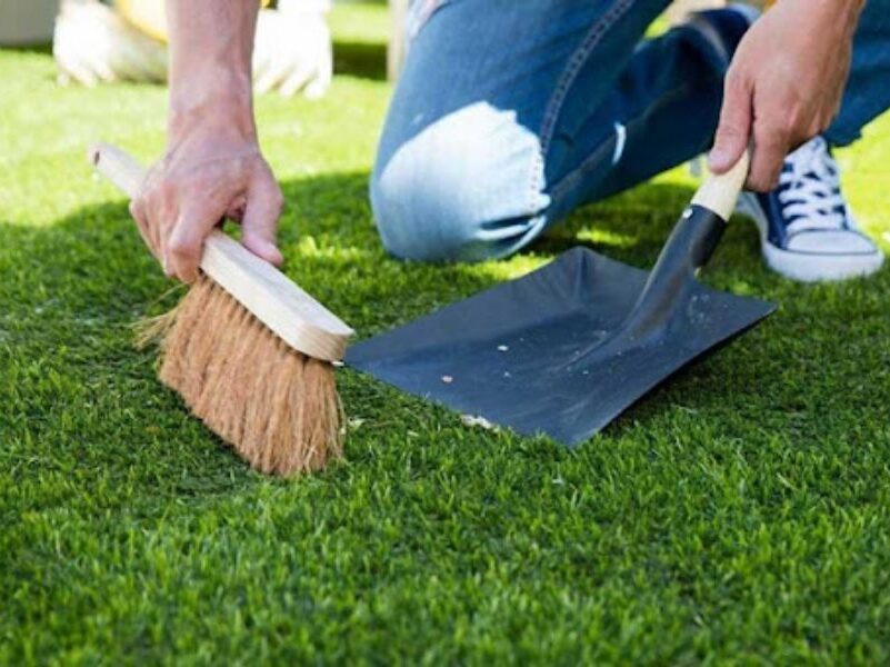 Hướng dẫn bạn vệ sinh thảm cỏ nhân tạo trong nhà siêu dễ và siêu sạch